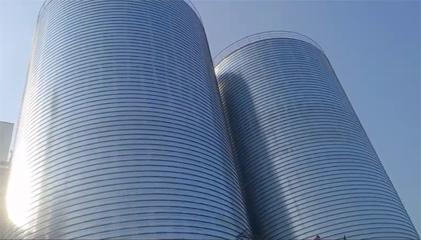 花山2座混凝土高架卷板仓